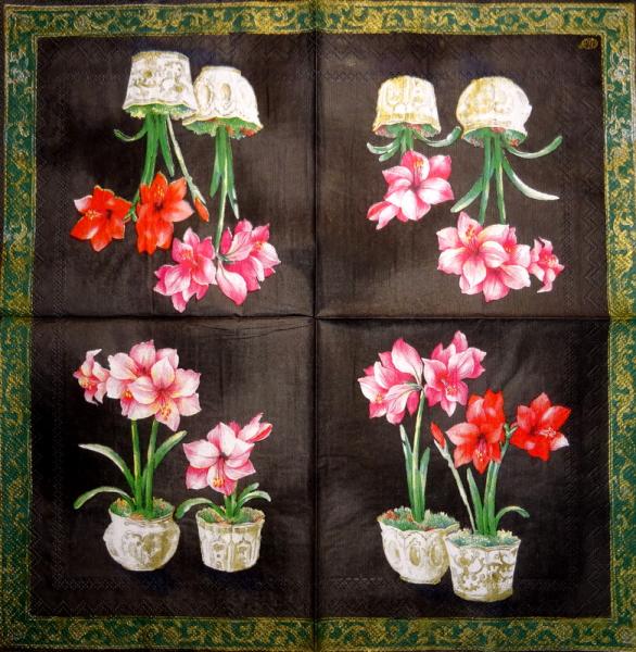019 Lilies - 3 ply - (red) - Ihr